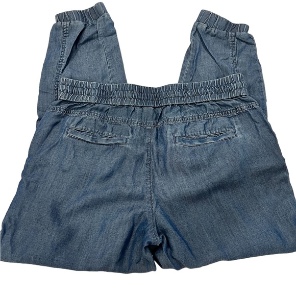 Banana Republic Denim Joggers Pants lightweight Elastic Waist with Tie Size XS - Picture 4 of 10